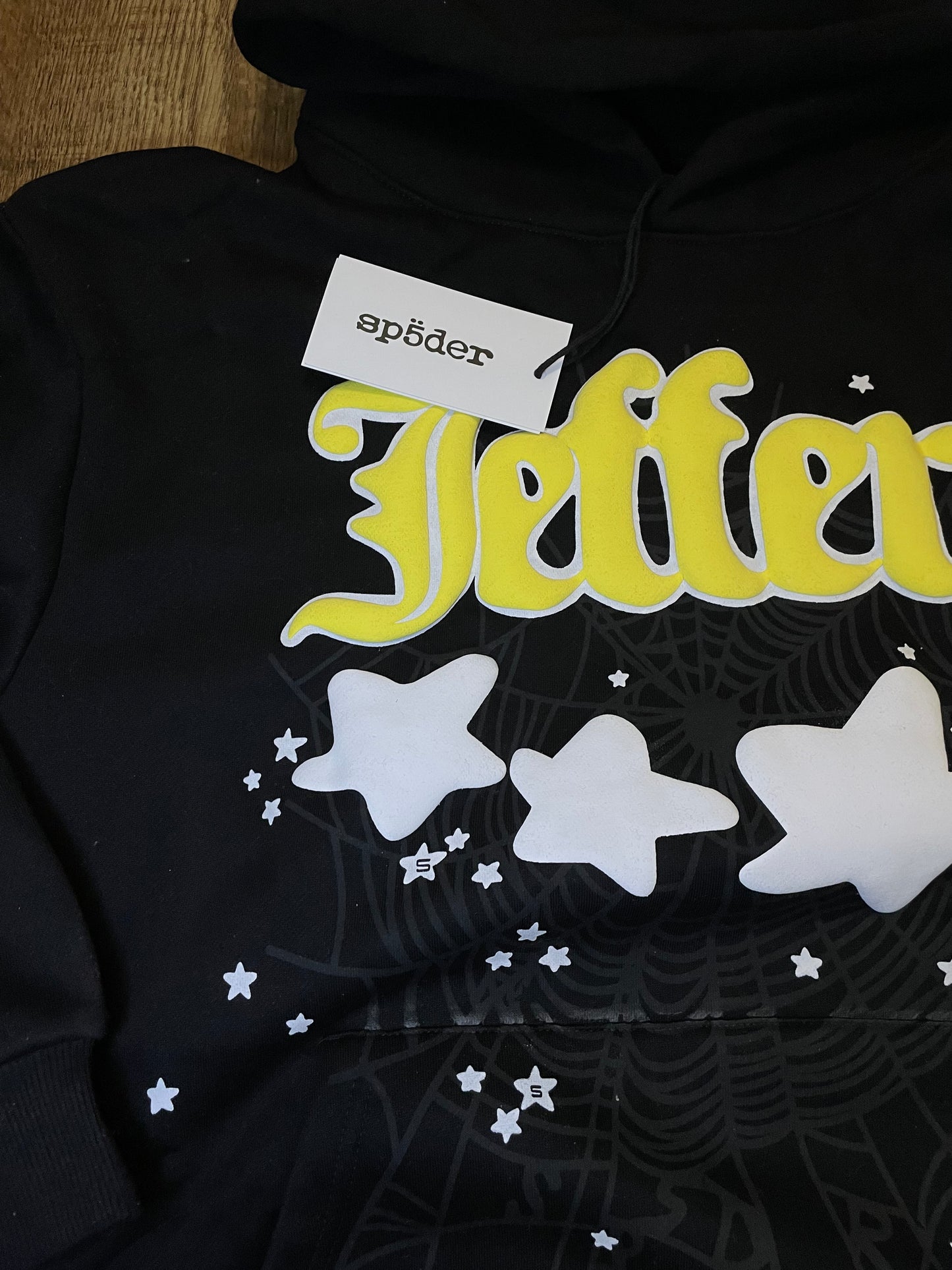 sp5der “JEFFERY” hoodie black