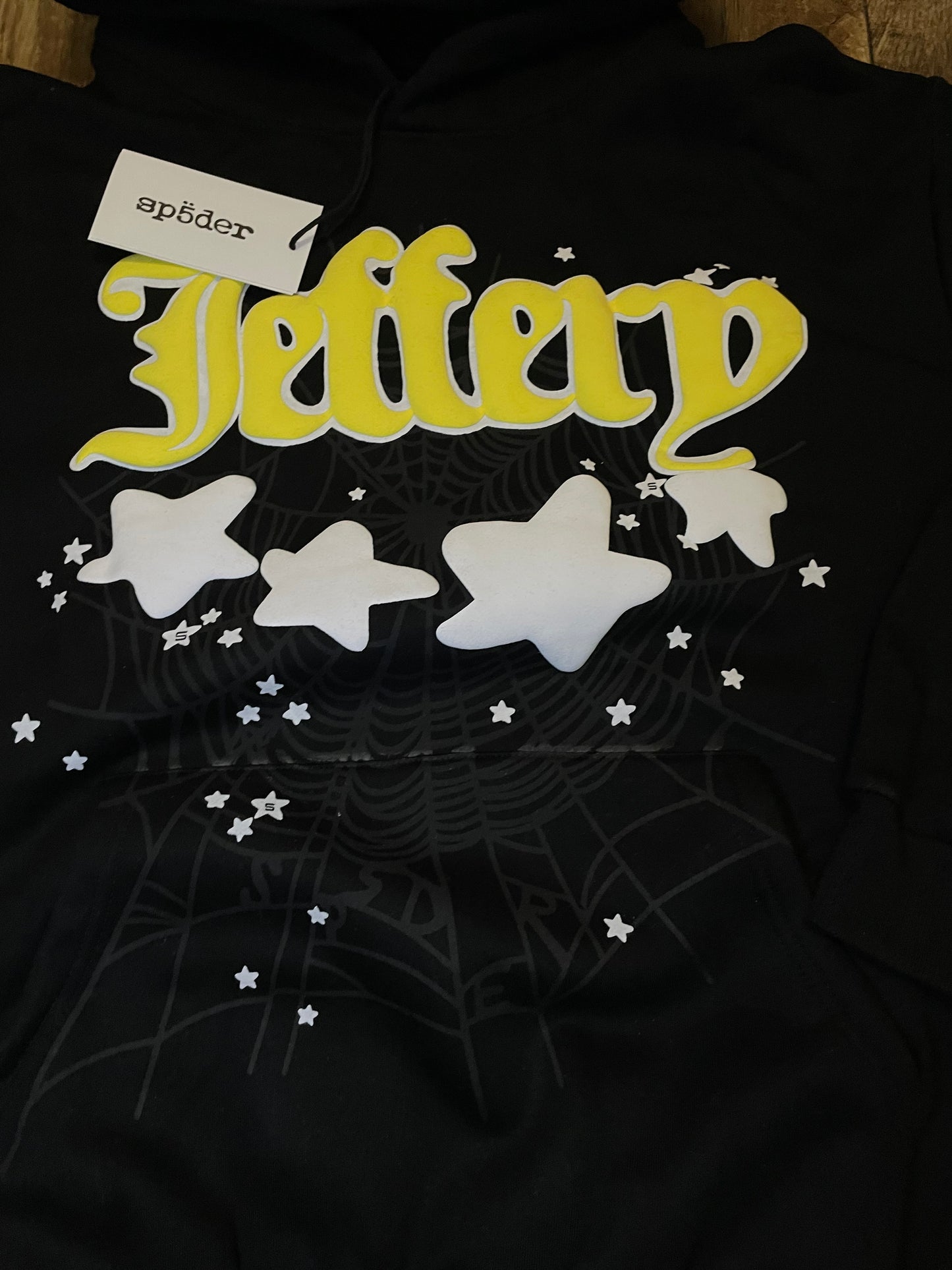 sp5der “JEFFERY” hoodie black