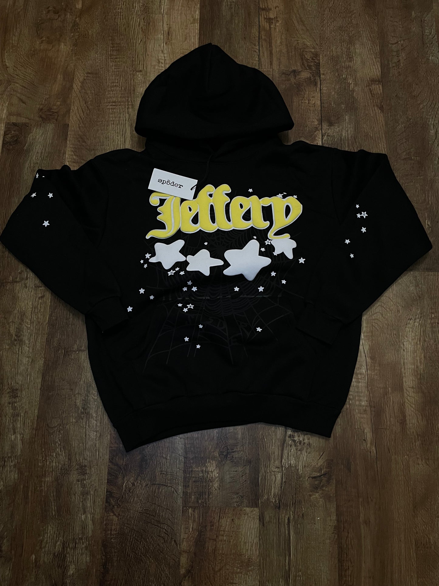 sp5der “JEFFERY” hoodie black